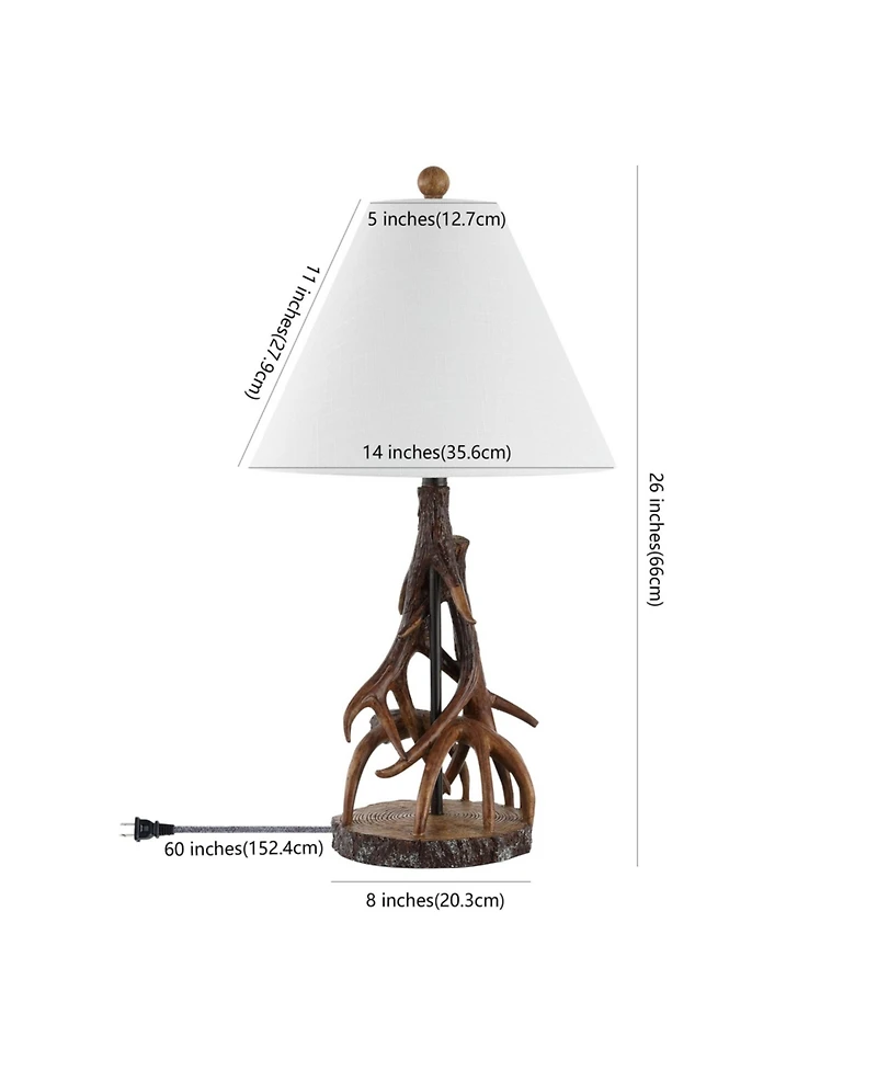 Cabell Farmhouse Rustic Iron Led Table Lamp