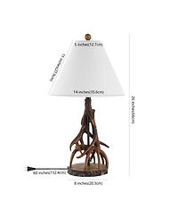 Cabell Farmhouse Rustic Iron Led Table Lamp