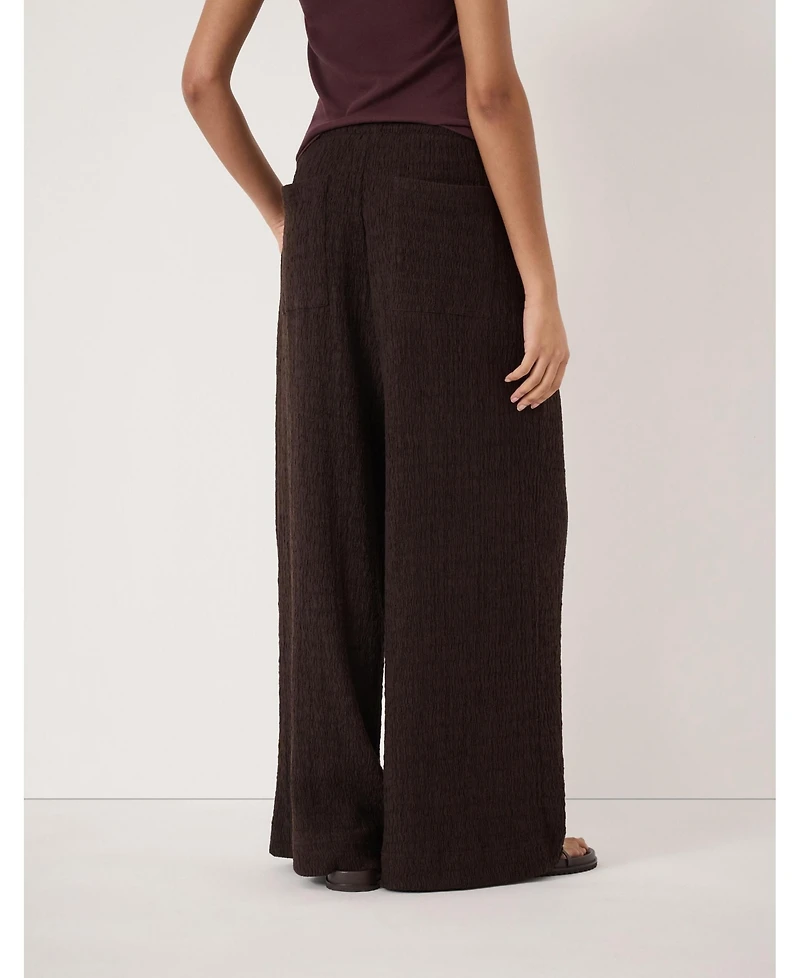 Hush Women's Aria Textured Jersey Wide Leg Pants