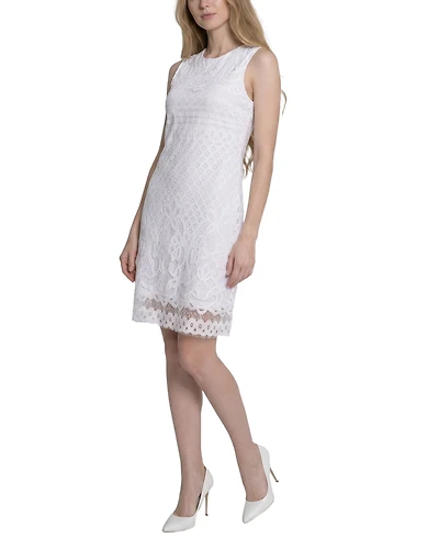 Ny Collection Women's Sleeveless Lace Dress