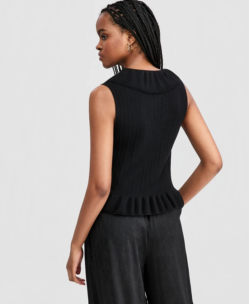 And Now This Women's Ruffled Tie-Front Top, Macy's Exclusive