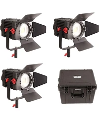 Came-tv Boltzen 150W Fresnel Focusable Led Daylight 3-Light Kit