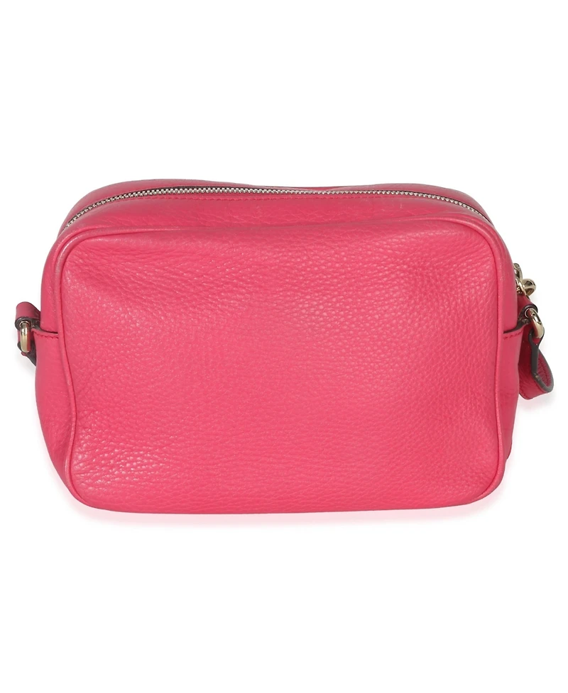 Pre-Owned Gucci Pink Pebbled Calfskin Small Soho Disco Crossbody
