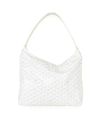 Pre-Owned Goyard White Goyardine Canvas Boheme Hobo