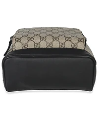 Pre-Owned Gucci Black Beige Gg Supreme Canvas Eden Small Backpack