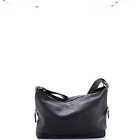 Pre-Owned Prada Triangle Logo Embossed Side Zip Shoulder Bag Vitello Daino