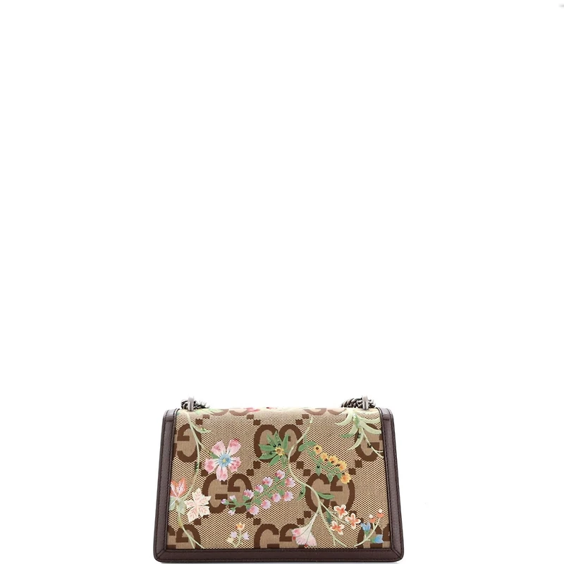 Pre-Owned Gucci Small Dionysus Bag Embroidered Jumbo Gg Canvas