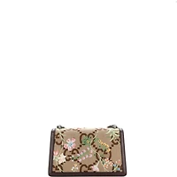 Pre-Owned Gucci Small Dionysus Bag Embroidered Jumbo Gg Canvas