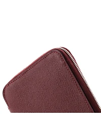 Pre-Owned HERMES Long Azap Zip Around Wallet Silk'in Epsom
