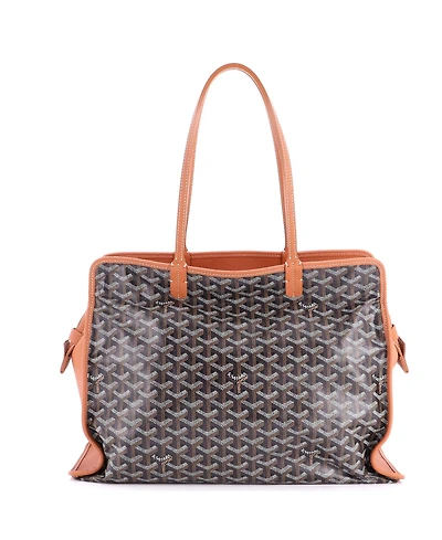 Pre-Owned Goyard Pm Hardy Pet Carrier Coated Canvas