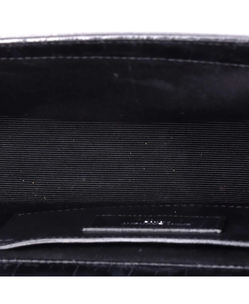 Pre-Owned Saint Laurent Medium Classic Monogram Tassel Crossbody Bag Embossed Leather