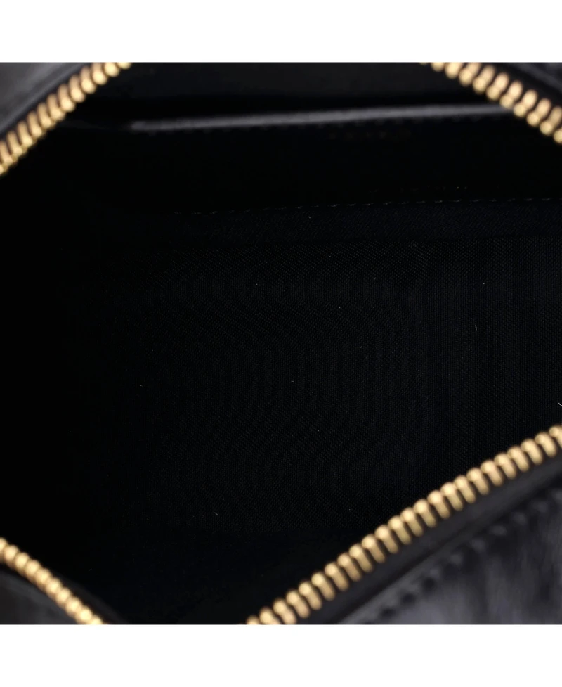 Pre-Owned Fendi Mini Camera Case Bag Zucca Embossed Leather