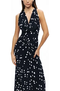 Nocturne Women's Printed Halter Neck Maxi Dress