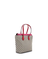 Pre-Owned Gucci Medium Linea A Zip Tote Gg Coated Canvas and Leather