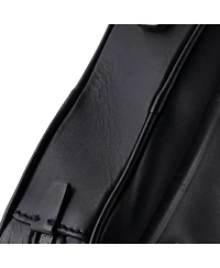 Pre-Owned Dolce & Gabbana Raised Logo Crossbody Bag Embossed Leather