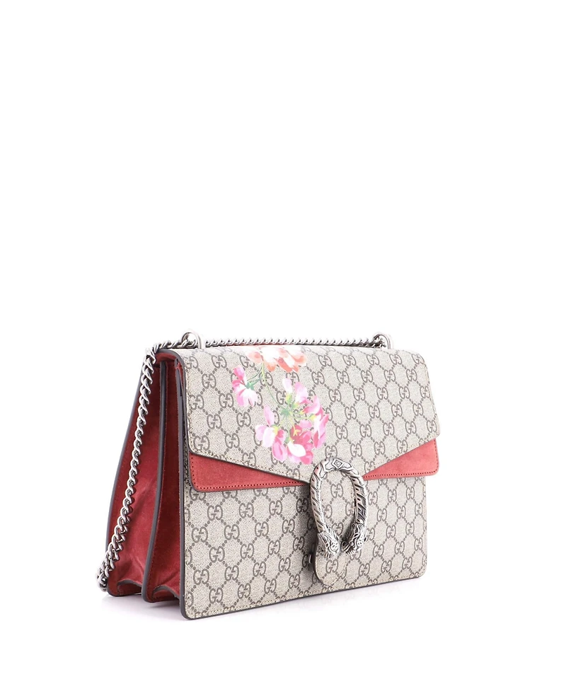 Pre-Owned Gucci Medium Dionysus Bag Blooms Print Gg Coated Canvas