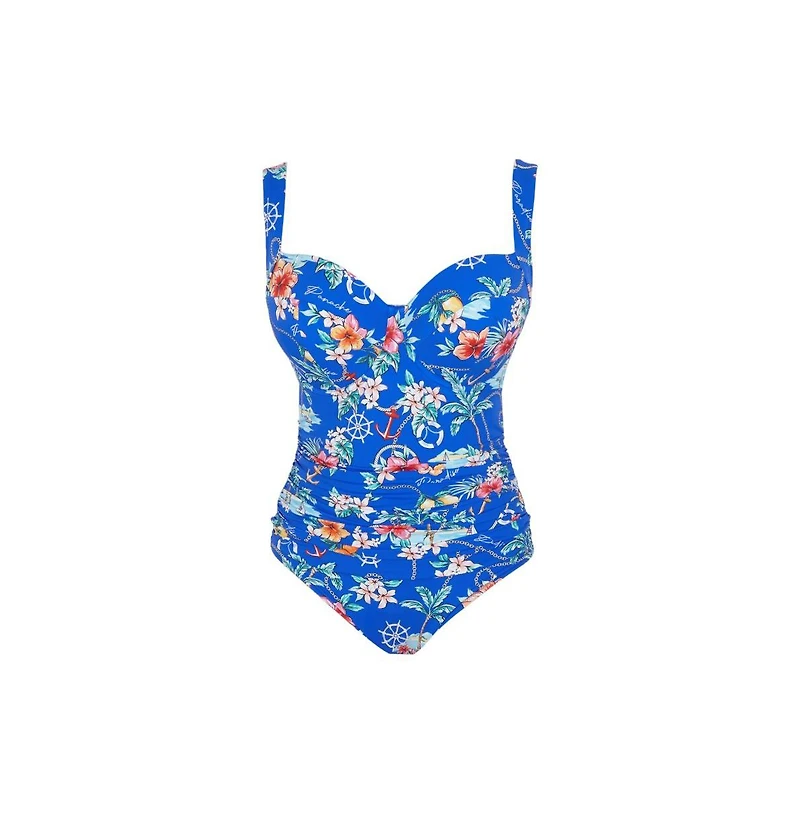 Panache Lingerie Women's Paradiso Zadie Underwire Full Coverage Rouched One Piece Swimsuit