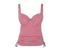 Panache Lingerie Women's Gingham Iris Underwire Side Support Tankini Swim Bra
