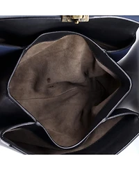 Pre-Owned Bottega Veneta Small Piazza Top Handle Bag Leather with Intrecciato Detail