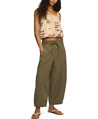 Lucky Brand Women's Drawstring Balloon Mid-Rise Pants