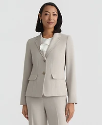 Kasper Women's Notched-Collar Two-Button Jacket, Regular & Petite