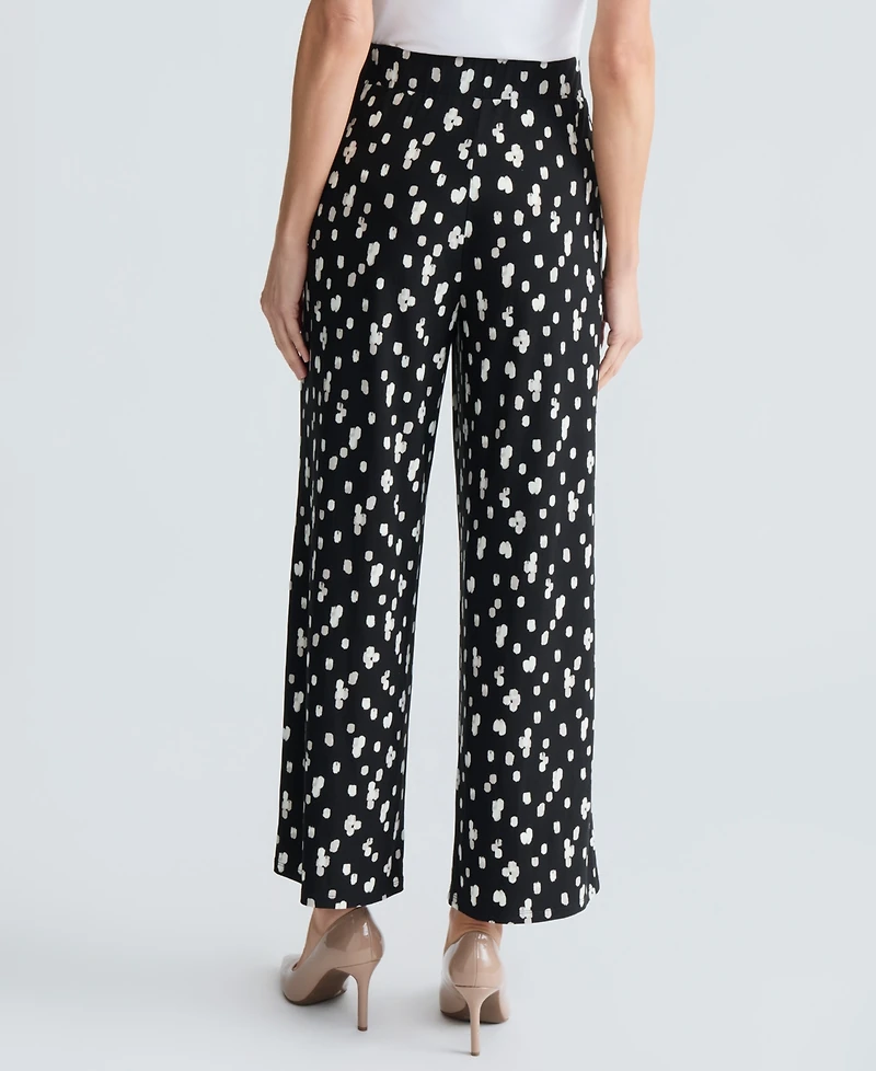 Kasper Women's Printed Wide-Leg Pants