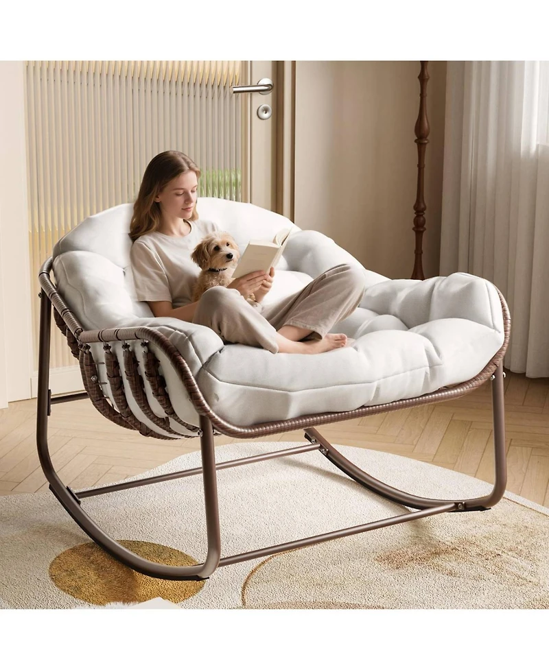 Xo Outdoor Papasan Rocking Chair
