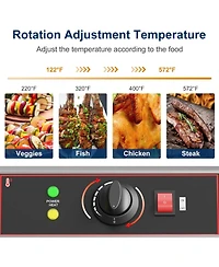 Xo 1800W Smokeless Electric Grill, Indoor Outdoor Portable Griddle, Adjustable Temp Bbq Grill for Home Camping