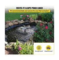 Sugift Lldpe Pond Liner 20 Mil Thickness for Fish Ponds Water Gardens