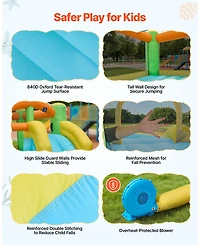 Mecale Bounce House Water Slide 12.5 x 13.1 Feet with Splash Pool, Ages 3