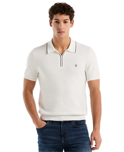 Original Penguin Men's Links Stitch Slim-Fit Polo Sweater