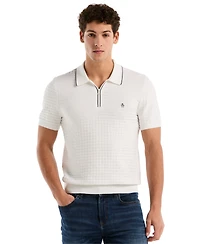 Original Penguin Men's Links Stitch Slim-Fit Polo Sweater