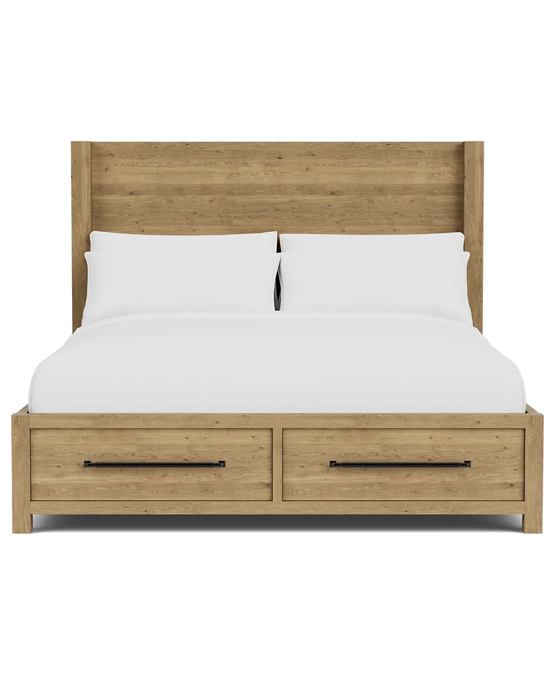 Davie King Storage Panel Bed
