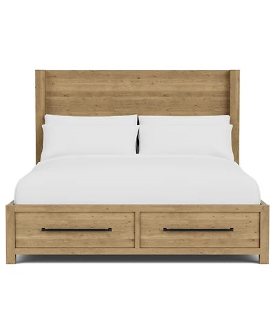 Davie King Storage Panel Bed