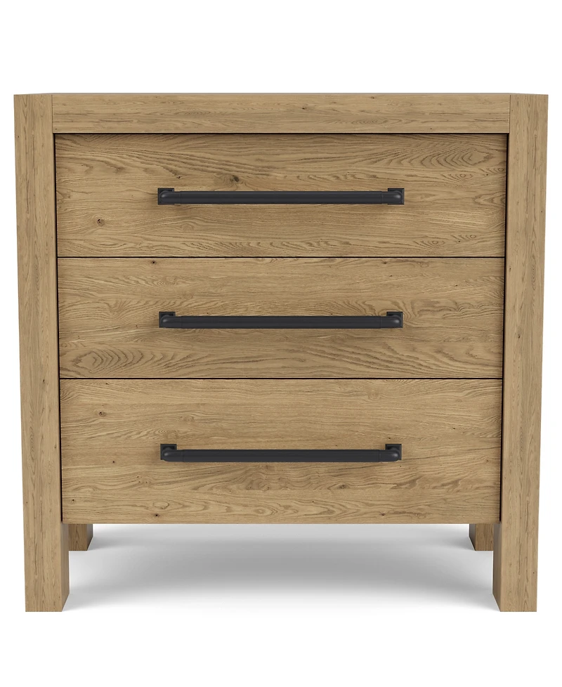 Davie 3-Pc. King Storage Bedroom Set (Panel Bed, Chest & 3-Drawer Nightstand)