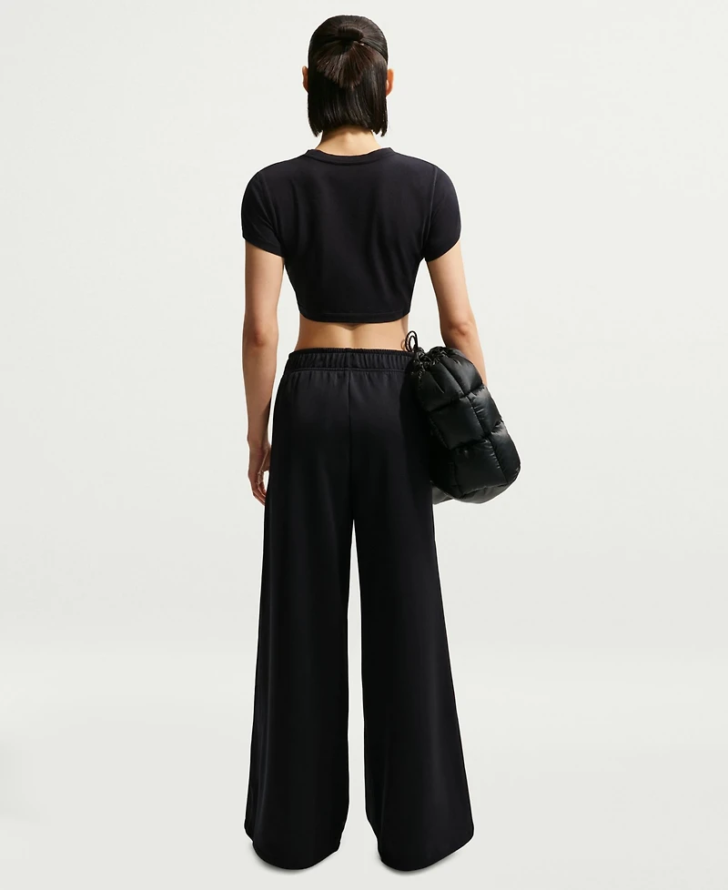 Nike Women's Sportswear Mid-Rise Wide-Leg Track Pants