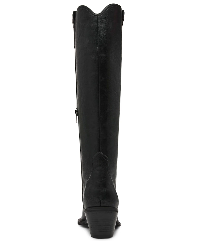 Dv Dolce Vita Women's Greva Tall Pull-On Cowboy Western Boots