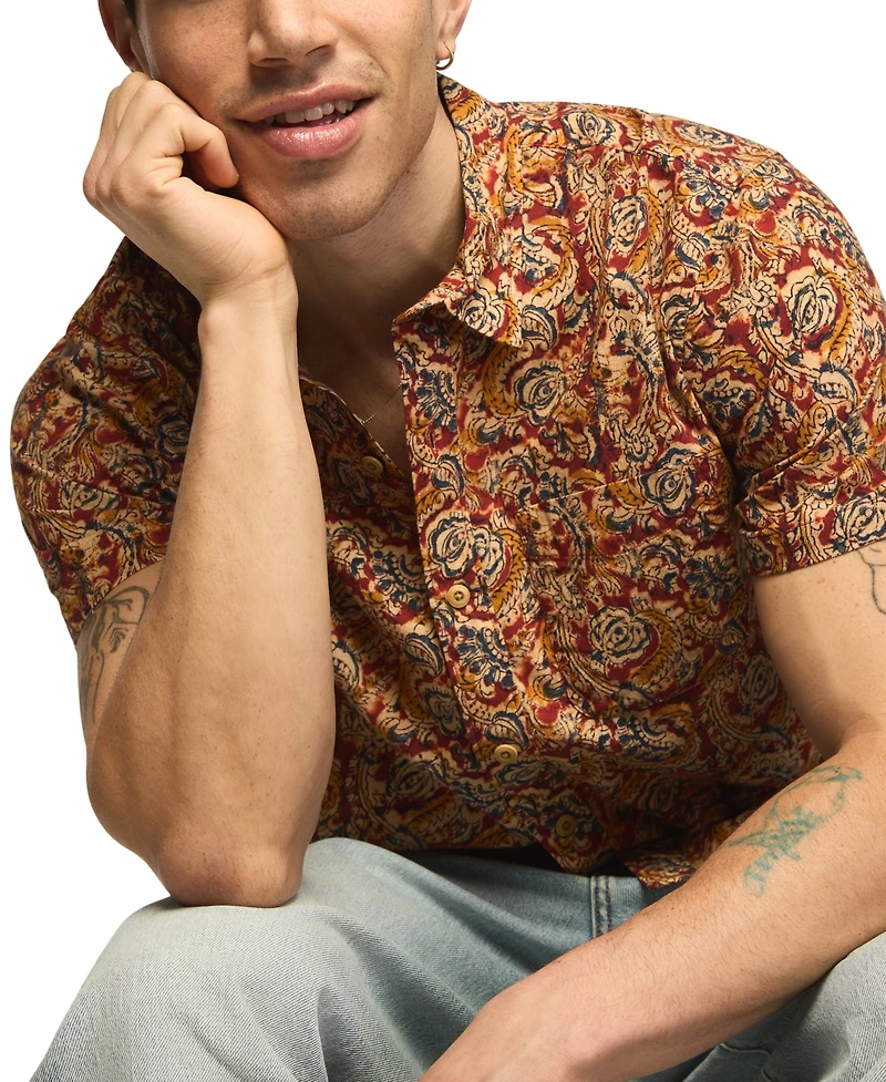 Lucky Brand Men's San Gabriel Floral Print Shirt