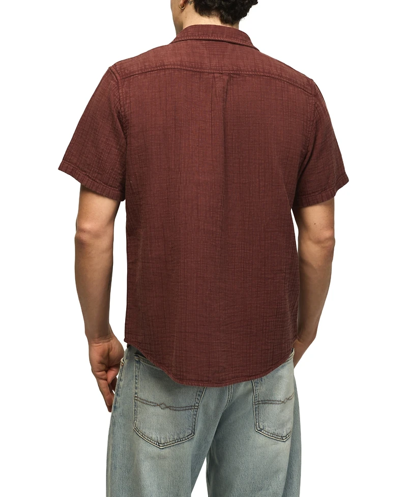 Lucky Brand Men's Double Gauze Short-Sleeve Shirt