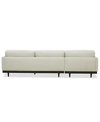 Clarie 2-Pc. Leather Chaise Sectional