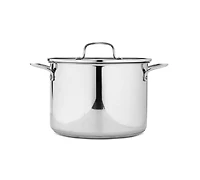 The Cellar Stainless-Steel 8-Qt. Covered Flat Stockpot, Macy's Exclusive