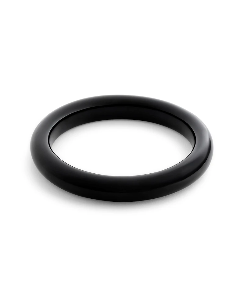Coach Black Signature Resin Bangle Bracelet