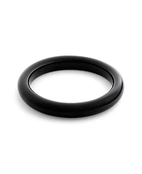 Coach Black Signature Resin Bangle Bracelet