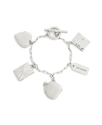 Coach Silver Runway Mixed Charm Bracelet