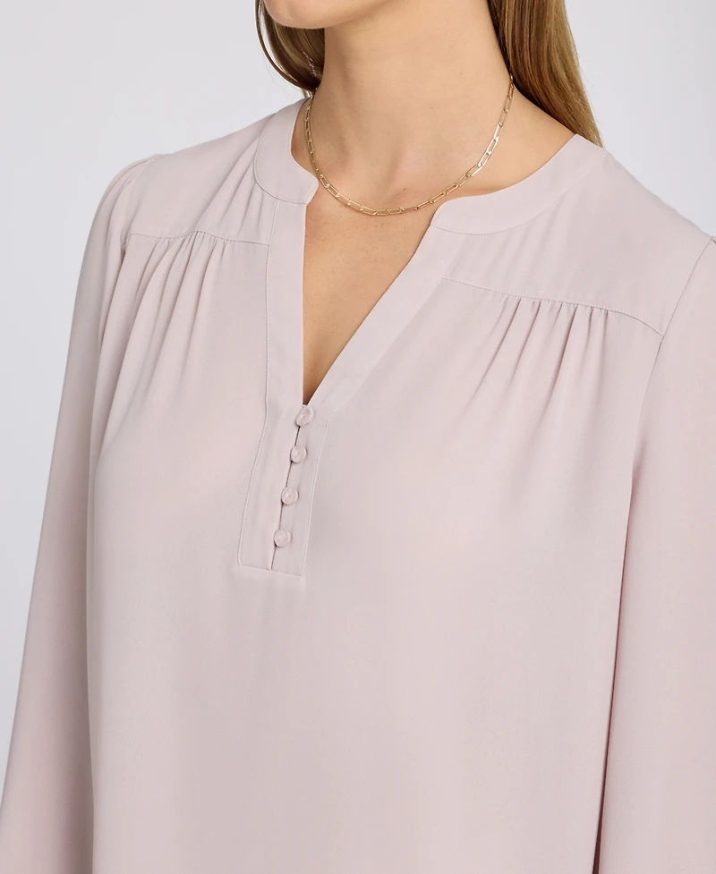 Nydj Women's Trinity Split Neck Tunic Top