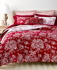 Charter Club Primrose Toile 3-Piece Duvet Cover Set, King, Macy's Exclusive