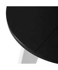 WestinTrends Hdpe Plastic Outdoor Round Adirondack Patio Side Table