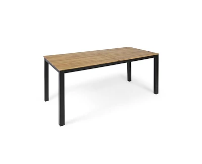 sumyeg 71-Inch Rectangular Outdoor Acacia Wood Farmhouse Dining Table