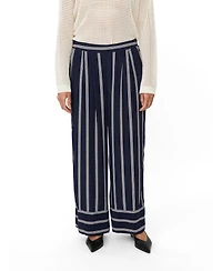 Masai Copenhagen Women's MaPattys Striped Wide Leg Trousers