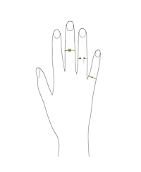 Bling Jewelry Mini Round Blue Turquoise Midi Knuckle Toe 1MM Thin Stackable Ring Gold Plated .925 Sterling Silver